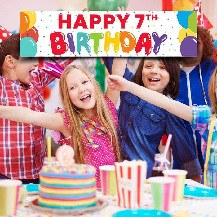 Birthday Celebrations Balloons Age To - Go Banner 50" x 13" | 1ct - Zurchers