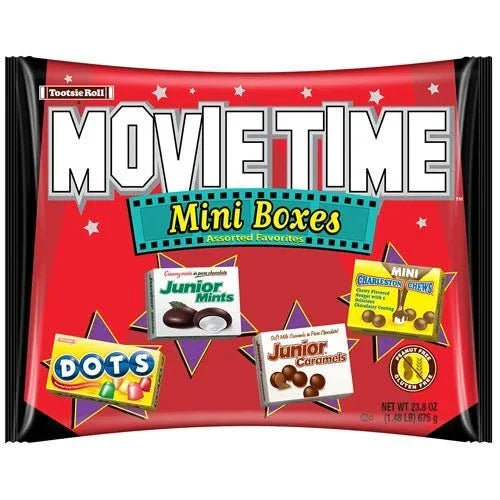 Tootsie Roll Classic Movie Time Mini Boxes 23.8 oz. | 1 bag - Zurchers