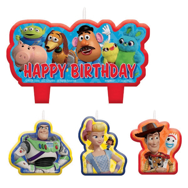 Toy Story Birthday Party Candle Set | 4 ct - Zurchers