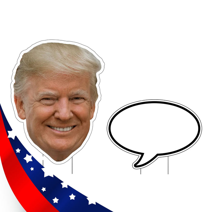Trump Big Head Yard Sign 30"x 22" | 1 ct - Zurchers