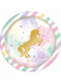 Sparkle Unicorn Lunch Paper Plates 9" | 8ct - Zurchers