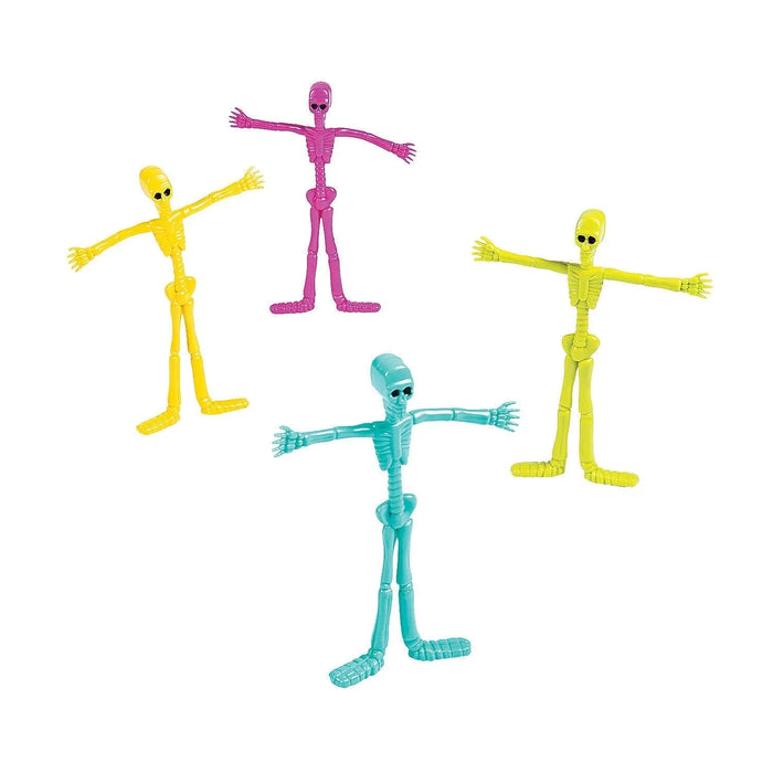 Vinyl Spookadelic Neon Skeleton Bendables 5.25" | 1 ct - Zurchers