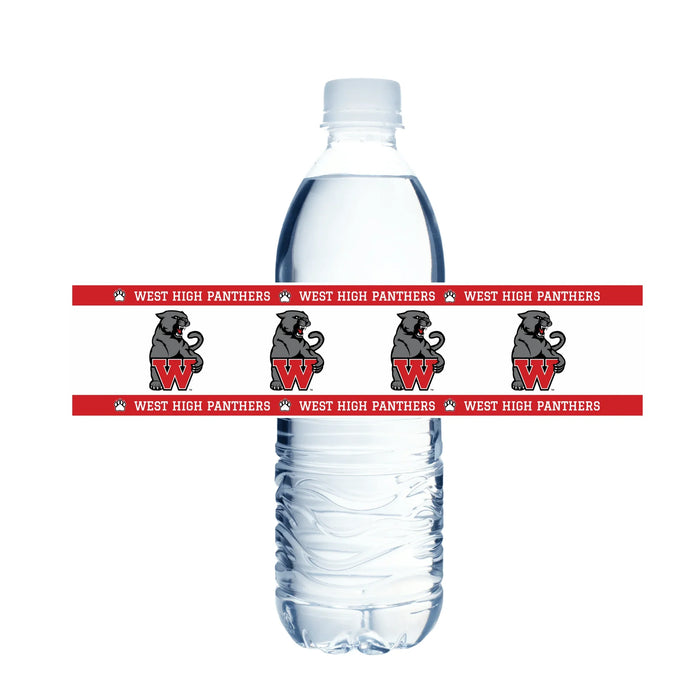 West High School Water Bottle Labels | 12 ct - Zurchers