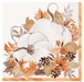White Pumpkin Luncheon Napkins with Copper Foil | 1ct - Zurchers