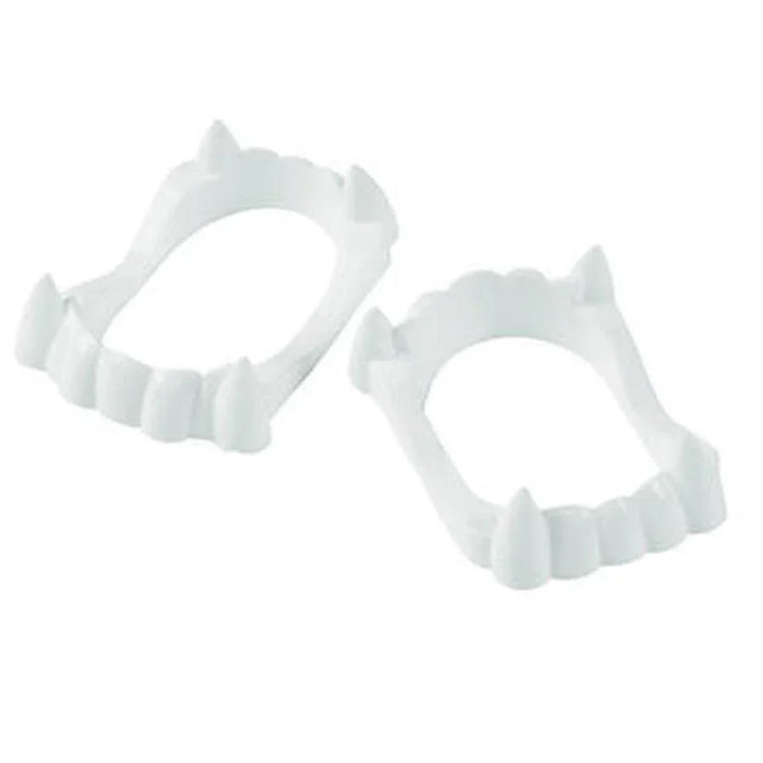 White Plastic White Vampire Fangs | 1ct - Zurchers