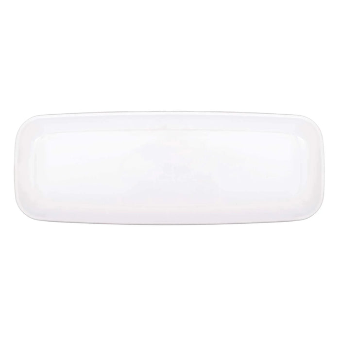 White Recyclable Long Platter 6.5" x 17.5" | 1 ct - Zurchers