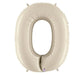 White Sand Jumbo Number Balloons 34" | 1 ct - Zurchers