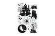Halloween Classic Black & White Mythologies Wall Grabbers 12"x23" | 1 sheet - Zurchers