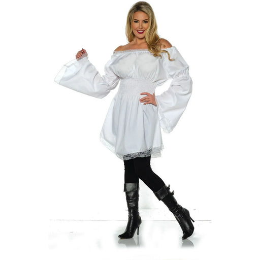 Women's Versatile White Medieval Peasant Shirt | 1 ct - Zurchers