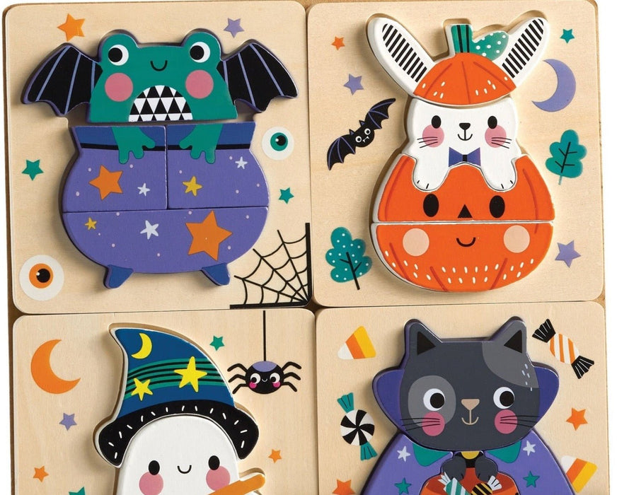 Halloween Set of 4 Wood Puzzles | 1ct - Zurchers