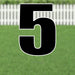 Yard Card Black Number/Symbol 21.5" | 1ct - Zurchers
