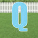 Yard Card Light Blue Letter 21.5" | 1ct - Zurchers