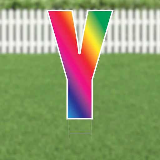 Yard Card Multi - Color Letter 21.5" | 1ct - Zurchers