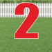 Yard Card Red Number/Symbol 21.5" | 1ct - Zurchers