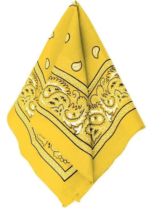 Yellow Bandana 20"x 20" | 1ct - Zurchers