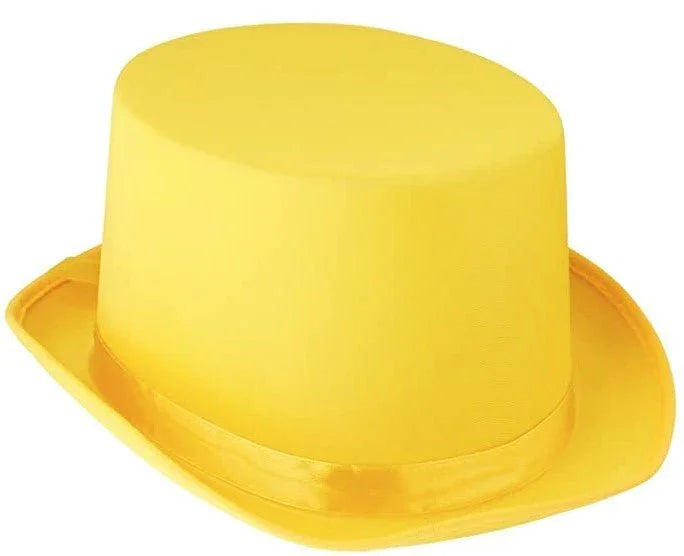 Yellow Satin Sleek Top Hat | 1ct - Zurchers