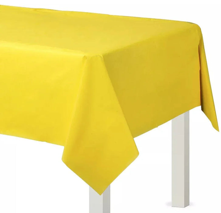 Yellow Sunshine Plastic Table Cover 54"x108" | 1ct - Zurchers