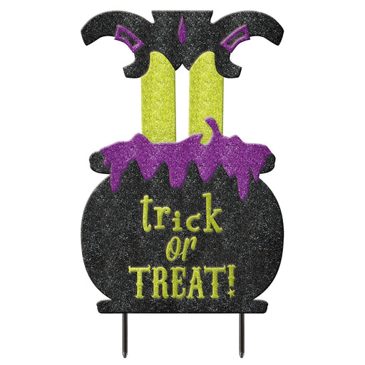 Halloween Witch Glitter Yard Decoration - Zurchers