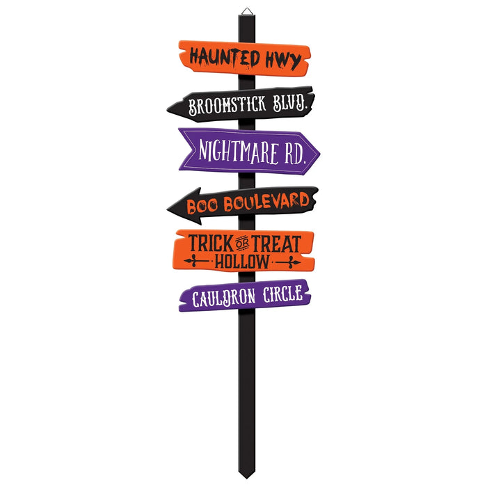 Halloween Directional Yard Sign 47.25" | 1ct - Zurchers