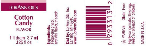 LorAnn Cotton Candy Flavor, Natural 1 dram | 2ct - Zurchers