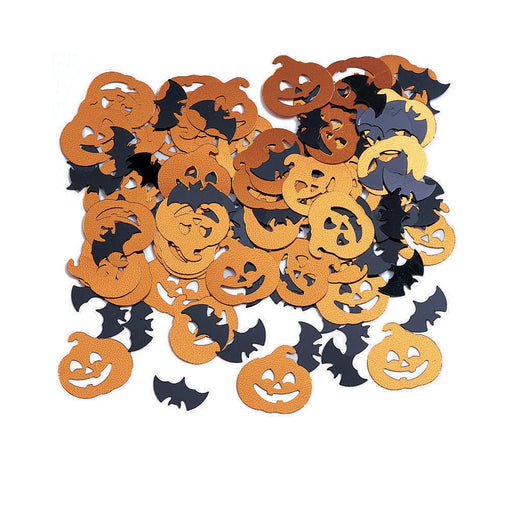 Halloween Bats and Pumpkins Foil Confetti .5oz | 1ct - Zurchers