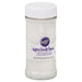 Container of Wilton white sparkling sugar sprinkles labeled 'sprinkles' with a net weight of 8 oz (226 g).