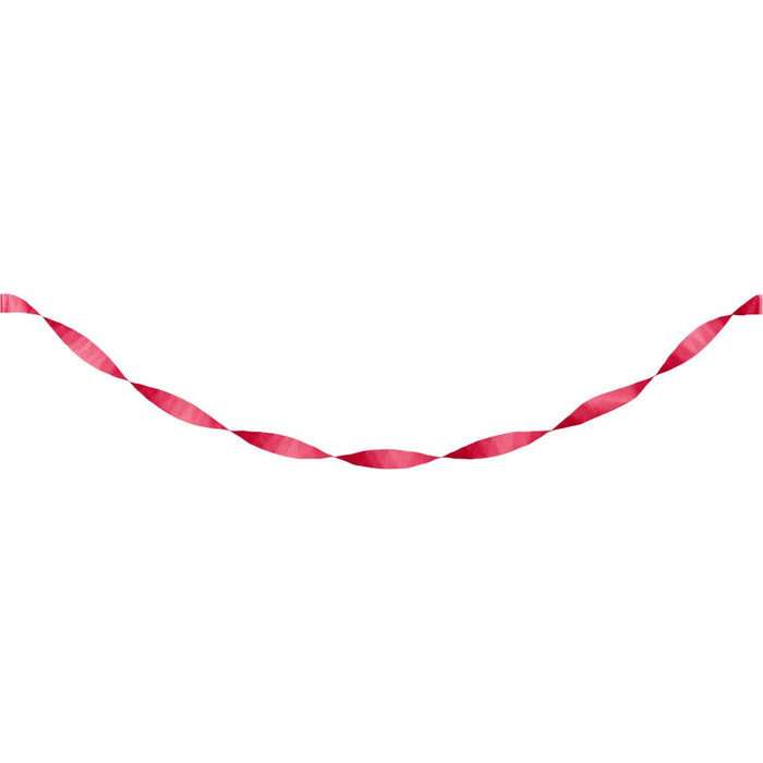 Classic Red Crepe Paper Streamer 81ft | 1ct - Zurchers