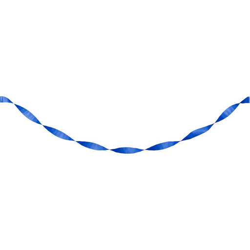 Cobalt Crepe Paper Streamer 81ft | 1ct - Zurchers