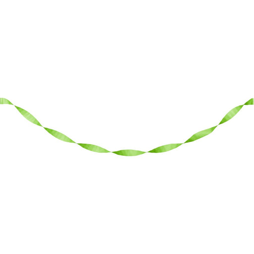 Fresh Lime Crepe Paper Streamer 81ft | 1ct - Zurchers