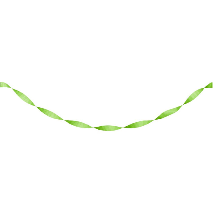 Fresh Lime Crepe Paper Streamer 81ft | 1ct - Zurchers