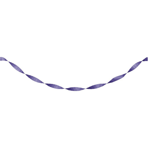 Purple Crepe Paper Streamer 81ft | 1ct - Zurchers