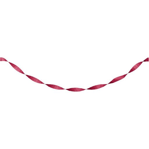 Burgundy Crepe Paper Streamer 81ft | 1ct - Zurchers