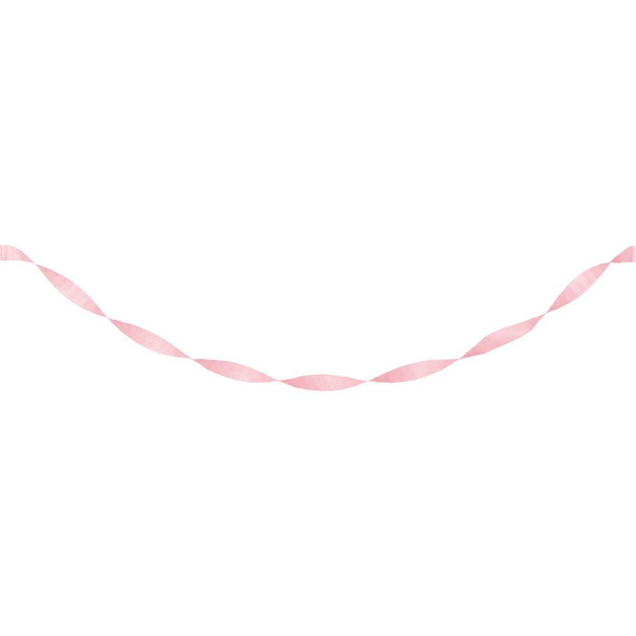Classic Pink Crepe Paper Streamer 81ft | 1ct - Zurchers