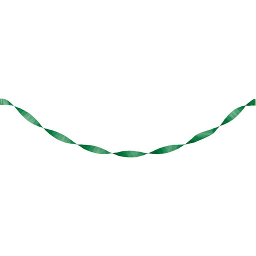 Emerald Green Crepe Paper Streamer 81ft | 1ct - Zurchers