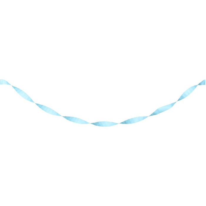 Pastel Blue Crepe Paper Streamer 81ft | 1ct - Zurchers