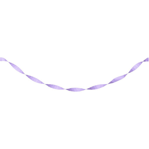 Luscious Lavender Crepe Paper Streamer 81ft | 1ct - Zurchers