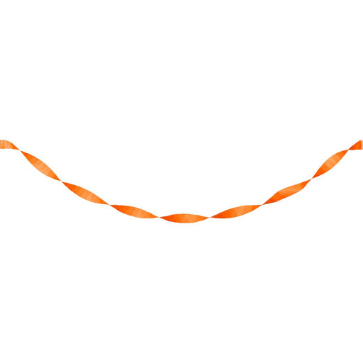 Sunkissed Orange Crepe Paper Streamer 81ft | 1ct - Zurchers