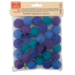 Pool Blue Pompom Garland 6ft | 1ct - Zurchers