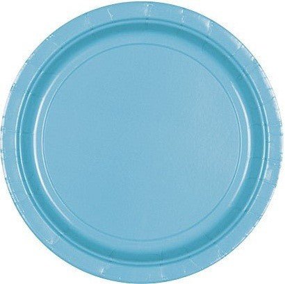 Caribbean Blue Dinner Paper Plates 10" | 20ct - Zurchers