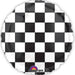 Round foil balloon with a black and white checkered pattern, labeled 'Anagram XL' at the bottom.