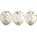 Milestone Latex Confetti 60th Golden Age Balloons 12" | 6 ct - Zurchers