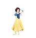 Disney Princess Snow White in her iconic blue and yellow gown holding a small bluebird, full-length cutout on a white background.