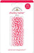 Package of Doodlebug Design Inc. chunky twine in ladybug color, 20 yards long, featuring a thick bright pink and white twisted design.