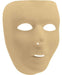 Gold full-face mask with eye, nose, and mouth openings.