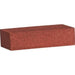 Rectangular red foam brick without packaging.