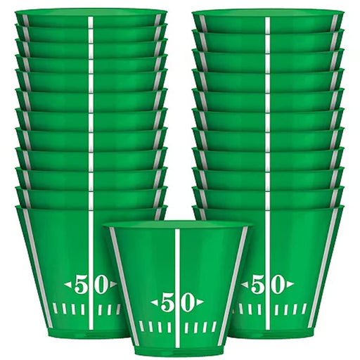 Football Field Plastic Cups 9oz | 24ct - Zurchers