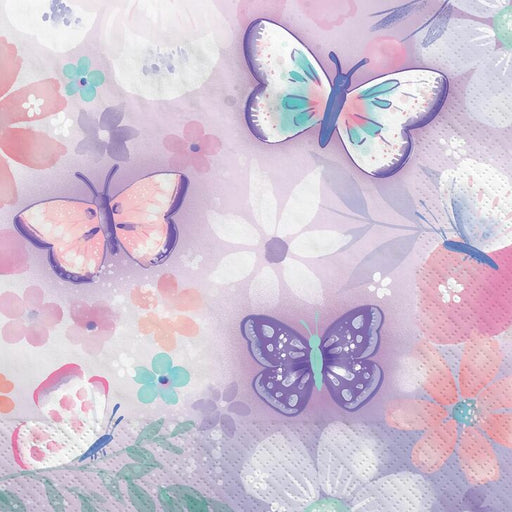 Flutter Butterfly Beverage Napkins | 16ct - Zurchers