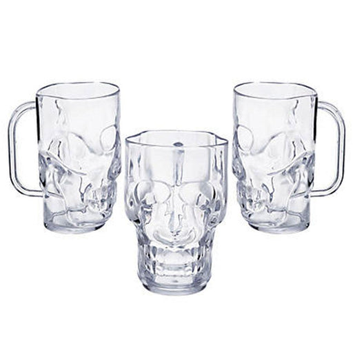 Clear Skull Mugs 16oz.| 1ct. - Zurchers