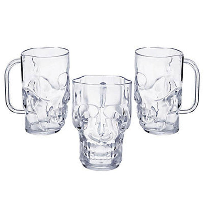 Clear Skull Mugs 16oz.| 1ct. - Zurchers