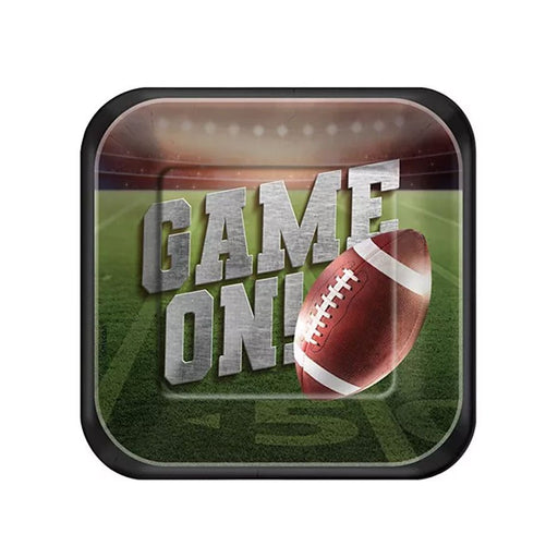 Go Fight Win Football Dessert Plates 7" | 18ct - Zurchers